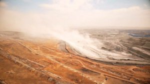 Пожар на Харанорском разрезе. Видео с воздуха