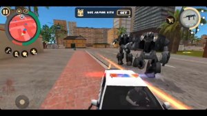 kill black transformer robots in rope hero vice town | rope hero: vice town | rope hero game