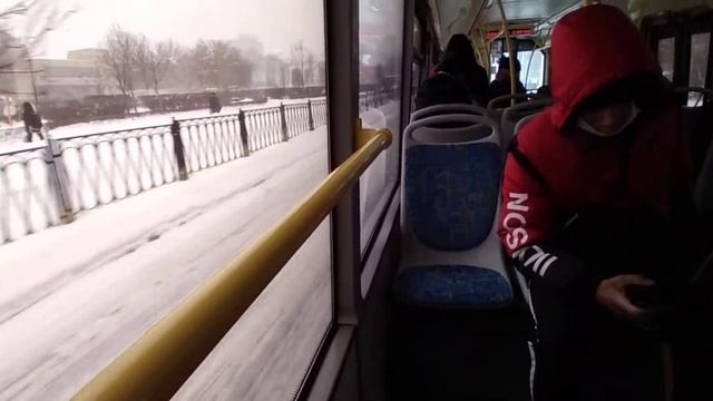 Поездка На Автобусе Liaz 5292.65 (2017) улица ватутина - м.славянский бульвар // 21 января 2021 смотреть онлайн