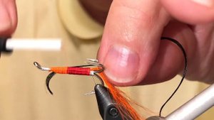 Ally's Shrimp Salmon Fly (на тройнике) Как связать от GM FLY