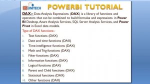 What is DAX | Ultimate Beginners Guide to Power BI 2020 | types of functions in dax | ssu