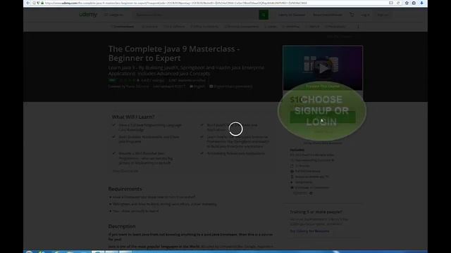 The Complete Java 9 Masterclass Beginner to Expert смотреть онлайн