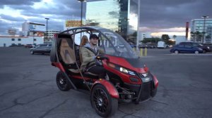 Испытание трехколесного электромотоцикла Arcimoto SRK