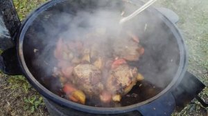 свиная корейка антрекот в казане