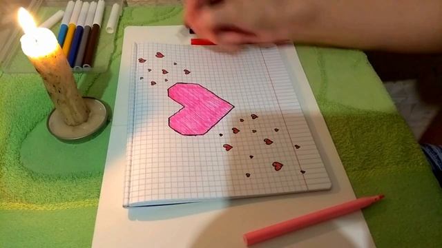 Рисование при свечах