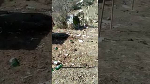 Национальный парк Осетии, с. Ахсау. Не вывозят мусор с 2014 г.