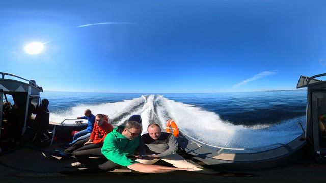 Уезжаем с Соловков. Панорамное видео 360. Смотреть в браузере с качеством 4К