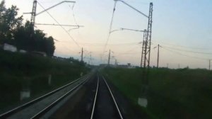 Серпухов - Москва из кабины машиниста