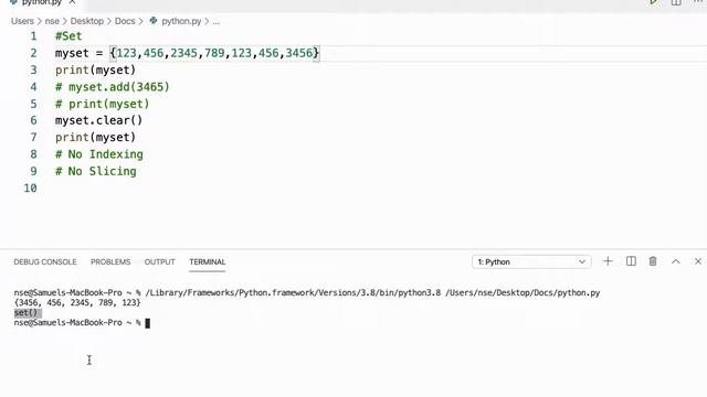 05 | பைதான் டுடோரியல் தமிழில் | Python Tutorial in Tamil | செட் in பைதான் | Set in Python