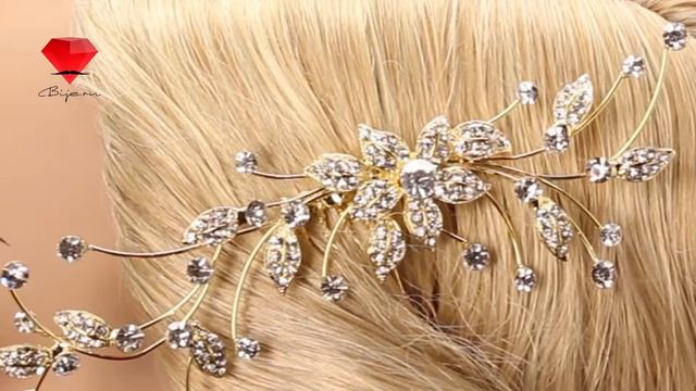 Bije.ru: Свадебный гребень-диадема с фианитами Katrinis (Катринис)