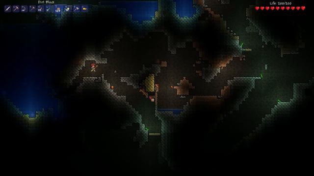 Играем в Terraria [Co-op] № 4 Блуждаем по шахтам ч.4 смотреть онлайн