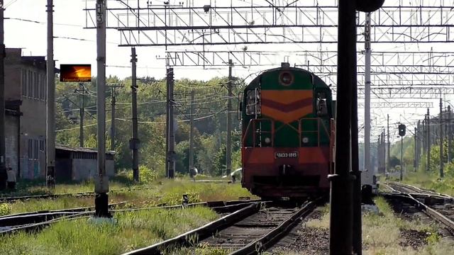 Маневровые тепловозы ЧМЭ3 на станции Киверцы. Краткий сборник смотреть онлайн