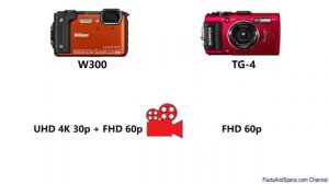 Nikon Coolpix W300 vs Olympus Tough TG-4