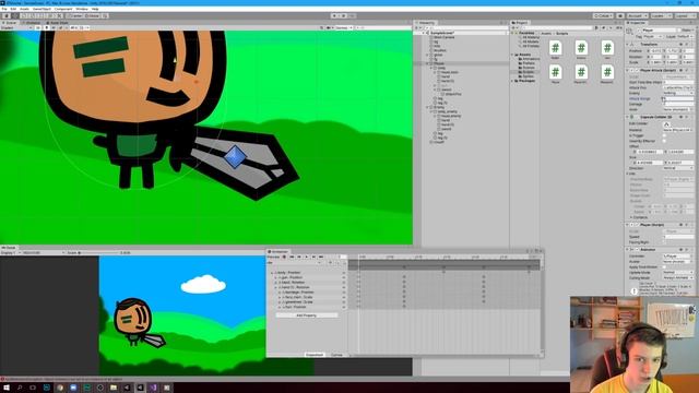 БЛИЖНИЙ БОЙ В UNITY / 2D ШУТЕР #2 / Unity 2D Уроки Создание Игр