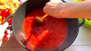 Обалденное лечо из болгарского перца с помидорами