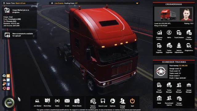 American Truck Sim #1 Going from Farmington NM down to phoneix AZ смотреть онлайн