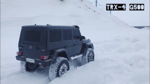 RC Gelendvagen G500 Traxxas TRX-4 | загоняем гелик в снег | traxxas trx4 sport
