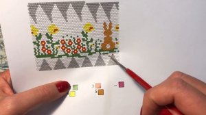 МК: ПАСХАЛьНЫЕ ЯЙЦА бисером и крючком. Работа по схеме
