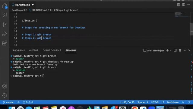 How to create git branch | develop branch in git hub | GitHub Tutorial for Beginners in Telugu смотреть онлайн