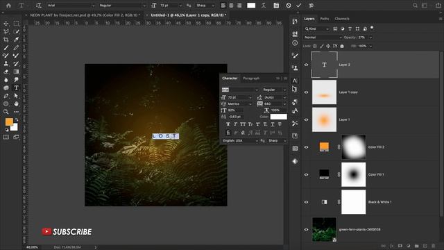 How to Create Realistic Neon Text Effect Manipulation like postcitizen - Photoshop Tutorials