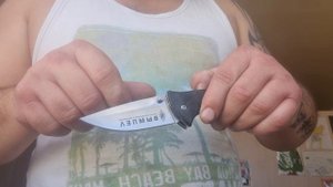 Заточен нож сталь на клинке 440А