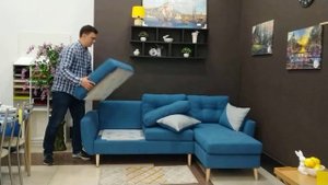 Угловой диван Дафна с оттоманкой