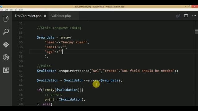 Learn CakePHP v3.5 Tutorial in HINDI for beginners (Part 23) Data Validation in CakePHP(Controller) смотреть онлайн