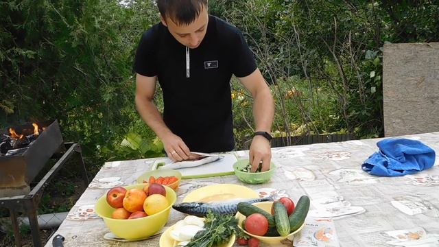 СКУМБРИЯ НА МАНГАЛЕ