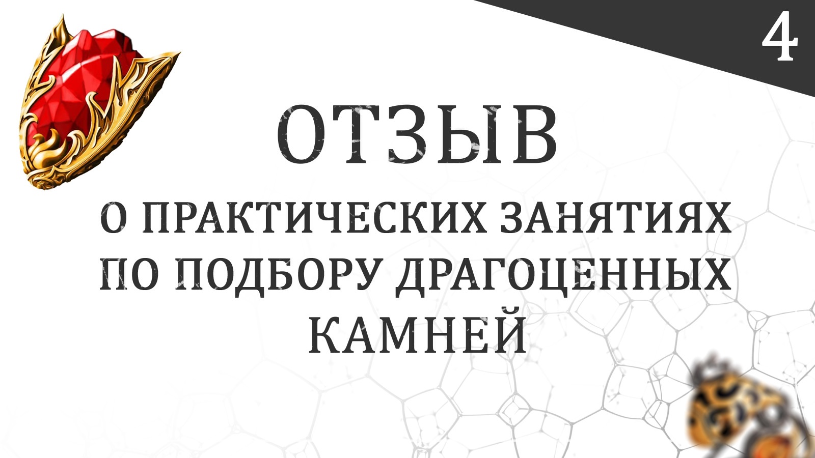 Отзыв о практических занятиях по подбору драгоценных камней у Сергея Серебрякова (4)