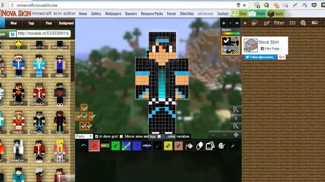 Как нарисовать и скачать скин? смотреть онлайн