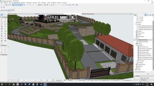 Планировка участка в Archicad