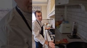 ?Лосось с удоном в сливочном соусе ким-чи