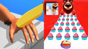 Мобильные игры Slice Asmr и Pancake Rush  - прохождение, геймплей и новые уровни для Android и iOS
