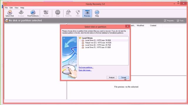 Восстановление удаленных файлов с помощью программы Handy Recovery 5.0 смотреть онлайн