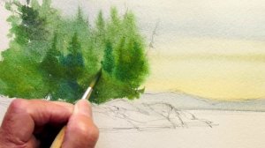 How to paint evergreens