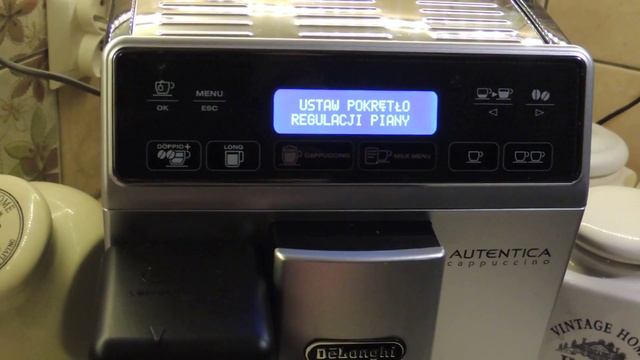 DeLonghi Autentica Cappuccino ETAM 29.660.SB - Robienie kakao смотреть онлайн