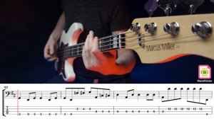 Guns N' Roses - Sweet Child O' Mine Standard Tuning (Bass Cover with Tabs&Sheet Music)