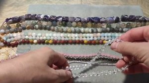 Обзор покупок из ТЦ Севастополь (натуральные камни и немного бусин из стекла для украшений)