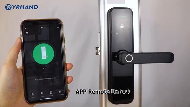 Дверной биометрический смарт-замок с Wi-Fi. Biometric smart door lock with Wi-Fi.