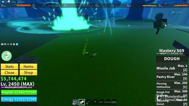 Best Dough + Spikey Trident + God Human Combo In Blox Fruits! смотреть онлайн