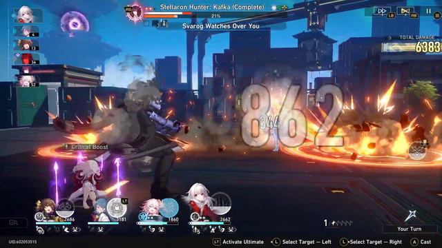 Sushang, Natasha, March 7th, Clara vs Kafka SU W5D2 The Hunt Path - Honkai Star Rail смотреть онлайн