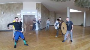 Семинар по работе с копьем. Работа в строю
