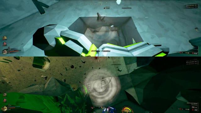 Deep Rock Galactic - 3 Player Split-screen Coop - Foul Anvil Salvage Operation смотреть онлайн