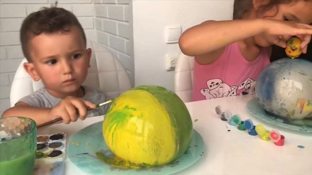 Ледяной Шар-РАСКРАСКА!!! Дети в восторге! Или как сделать Ледяной шар/чем занять ребёнка