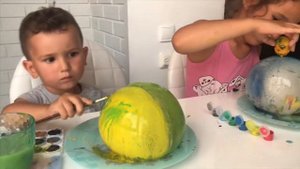 Ледяной Шар-РАСКРАСКА!!! Дети в восторге! Или как сделать Ледяной шар/чем занять ребёнка