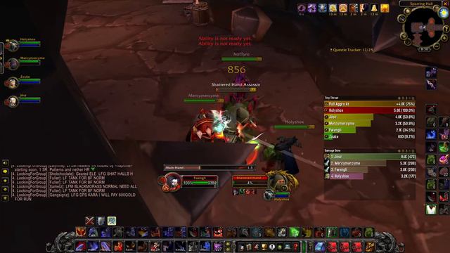 WoW TBC Classic arms warrior pve Shattered Halls 4 смотреть онлайн