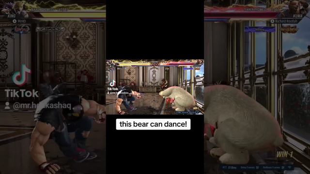 Sheesh this bear sure can dance lol #contentcreator #gaming #fgc #tekken8 #tekken #tekkenking