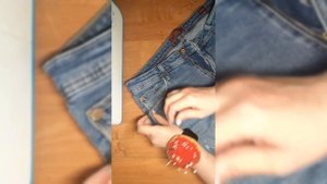 Как исправить растянувшиеся карманы в джинсах.