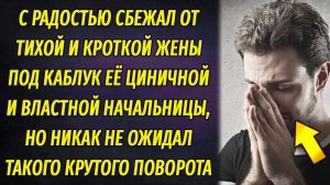 Сбежал от покорной жены под каблук её циничной и властной начальницы, но не ожидал такого поворота