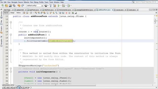 JAVA - Student Information System Project In Java Using NetBeans With Source Code | Part 28